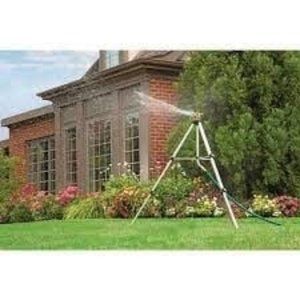 MELNOR Metal 85ft 360 Diameter Rotating Pulsating Sprinkler w/ Tripod 48"H 9620